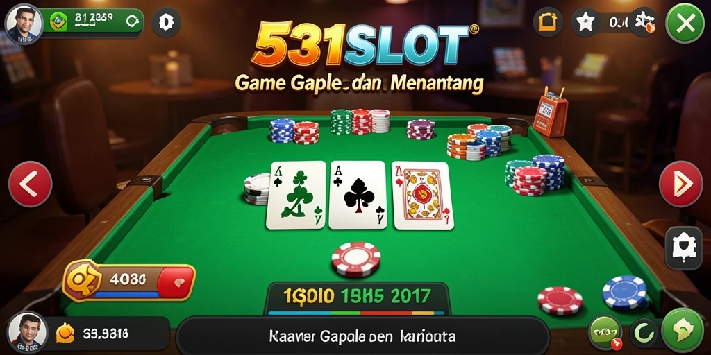 Screenshot gameplay seru dari game Gaple 531SLOT.