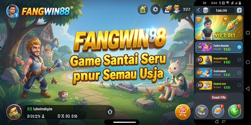 Screenshot dari gameplay seru FANGWIN88 yang penuh warna.