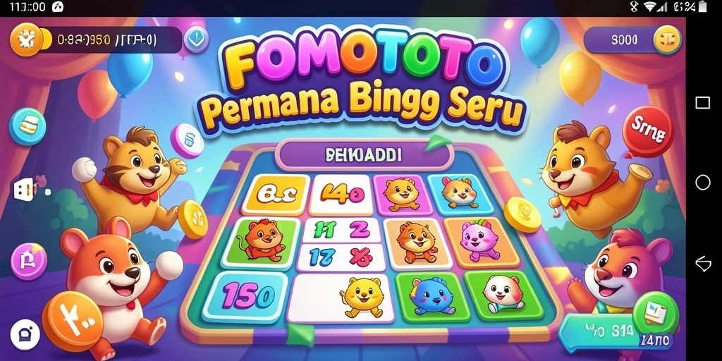 Screenshot gameplay FOMOTOTO yang menampilkan suasana permainan Bingo.