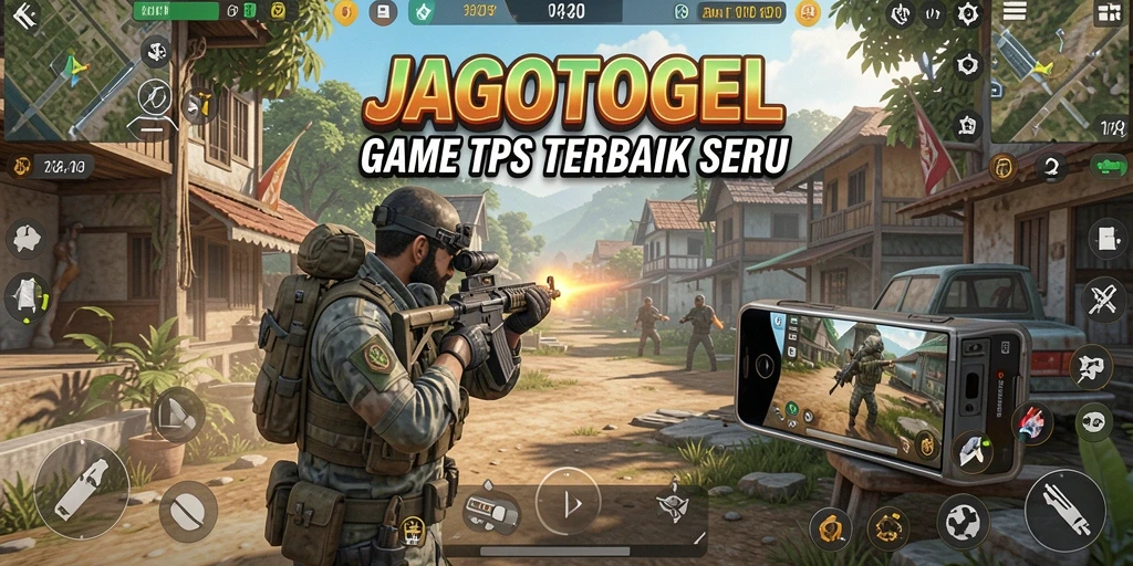 Tampilan gameplay seru dalam JAGOTOGEL dengan aksi tembak-menembak.