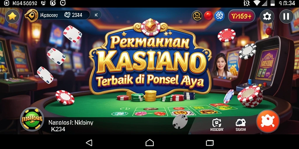 Tampilan gameplay K234 dengan suasana Kasino yang mengesankan.
