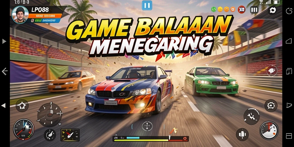 Gameplay balapan LPO88 yang menegangkan dan penuh aksi.