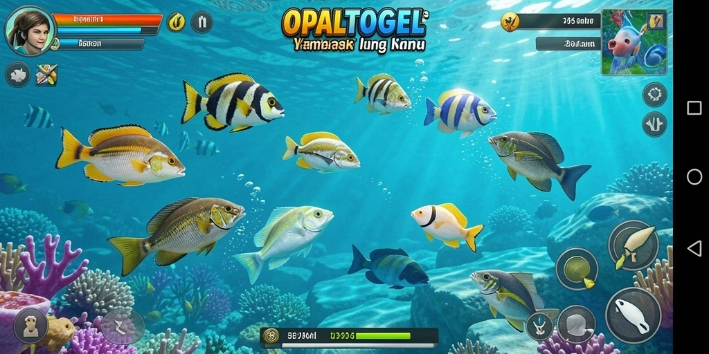 Screenshot OPALTOGEL menampilkan gameplay Tembak Ikan yang seru dan menantang.