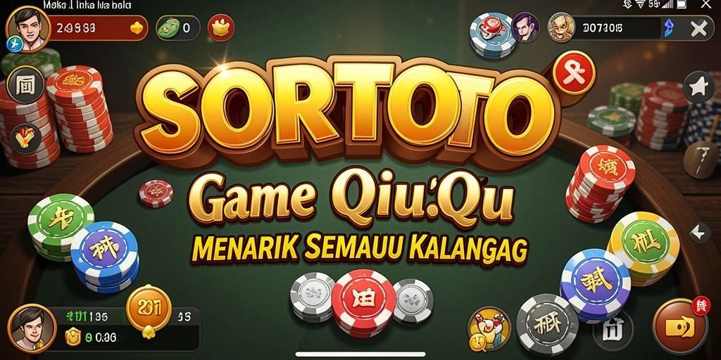Tampilan gameplay seru SORTOTO dalam QiuQiu.