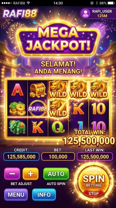 Bagian kategori aplikasi di rafi88 yang mudah diakses.